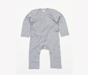 Babybugz BZ013 - jumpsuit bodysuit baby Heather Grey Melange