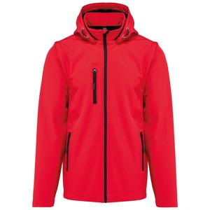 Kariban K422 - Unisex 3-layer softshell hooded jacket with removable sleeves