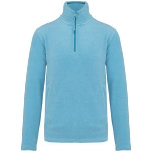 Kariban K912 - ENZO - ZIP NECK MICRO FLEECE TOP Cloudy blue heather