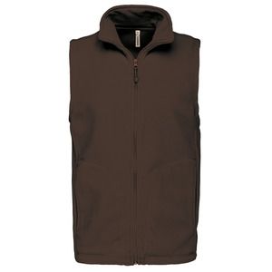 Kariban K913 - LUCA - ZIP THROUGH MICRO FLEECE GILET Chocolate