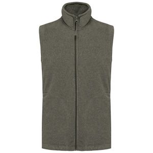 Kariban K913 - LUCA - ZIP THROUGH MICRO FLEECE GILET Green Marble Heather