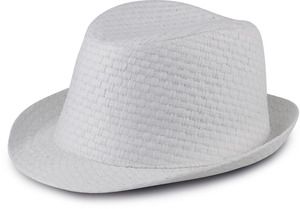K-up KP612 - Retro Panama-style straw hat White