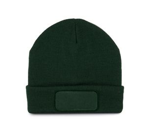 K-up KP894 - Beanie with patch and Thinsulate lining Forest Green