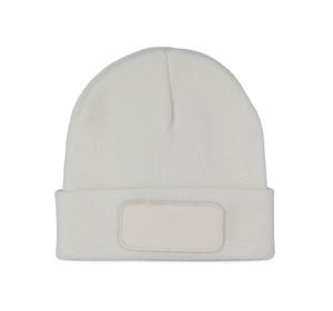 K-up KP895 - Beanie with patch White