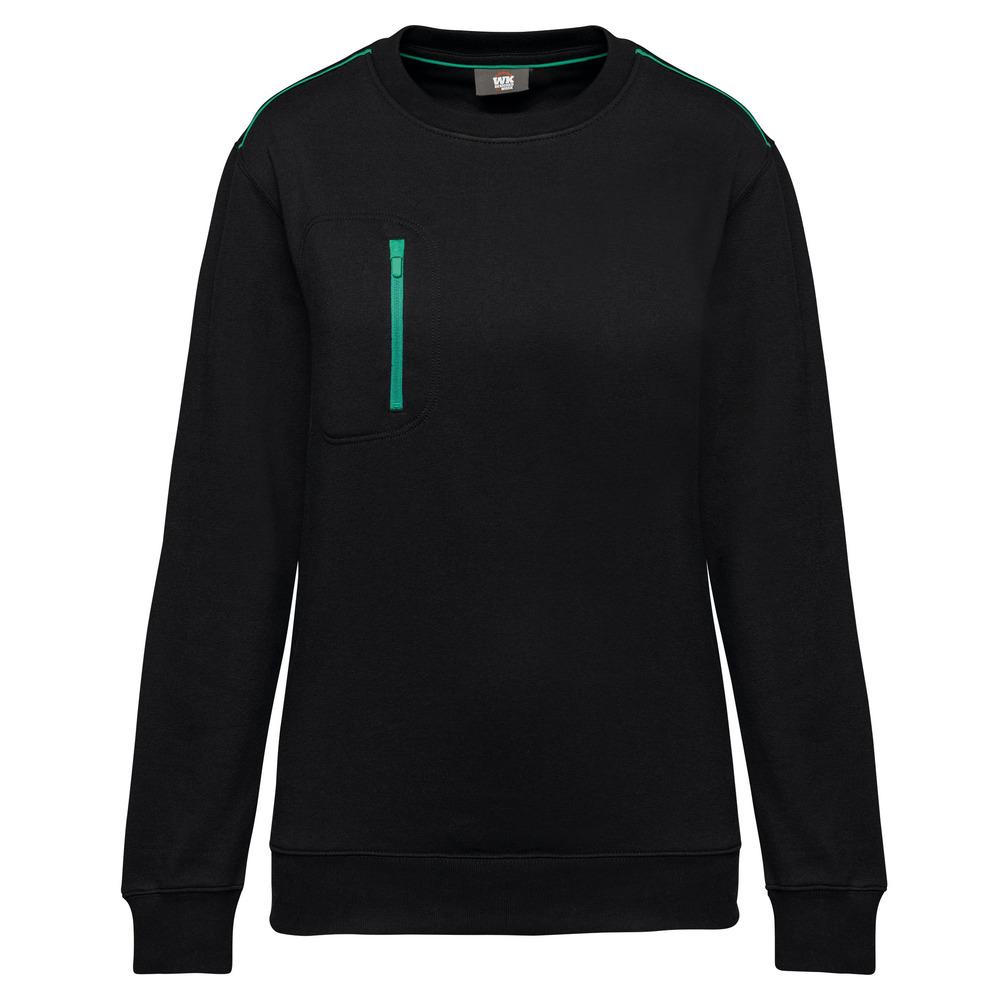 WK. Designed To Work WK403 - Unisex DayToDay contrasting zip pocket sweatshirt