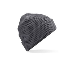 BEECHFIELD BF052N - ORGANIC COTTON WAFFLE BEANIE Graphite Grey