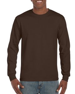 GILDAN GIL2400 - T-shirt Ultra Cotton LS Dark Chocolate