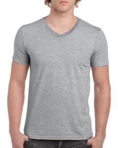 GILDAN GIL64V00 - T-shirt V-Neck SoftStyle SS for him Sport Grey
