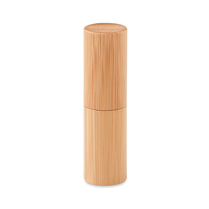 GiftRetail MO6752 - GLOSS LUX Lip balm in bamboo tube box
