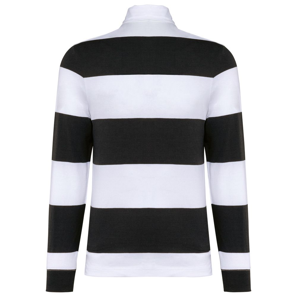 Kariban K285 - Unisex long-sleeved striped polo shirt