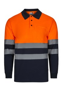 Velilla 305507 - HV LS TWO-TONE POLO