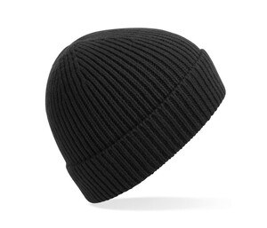 BEECHFIELD BF380 - Ribbed knitted hat Black