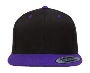 Classics 6089MT - Classic Snapback 2-Tone Cap Black/Purple