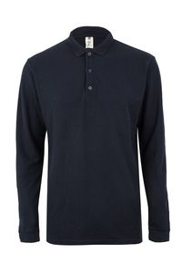 Mukua MK242CV - LONG SLEEVE POLO 210 Navy