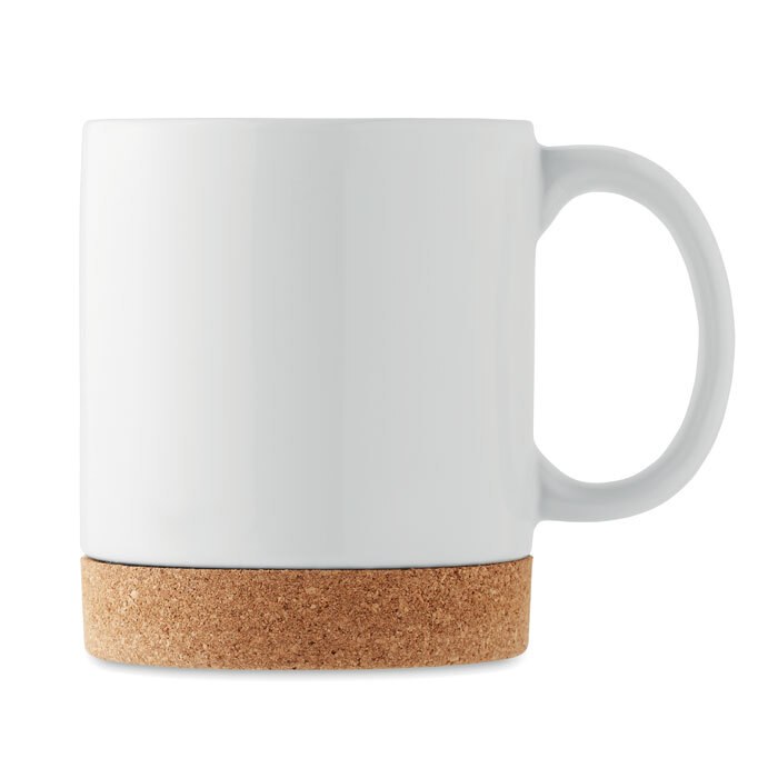 GiftRetail MO2101 - KAROO Ceramic cork mug 280 ml