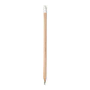 GiftRetail MO2248 - STOMP SHARP Natural pencil with eraser Wood