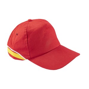 EgotierPro 32003 - Cotton Cap in Various Colors, One Size Red