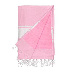 EgotierPro 36082 - Excellent Superfunctional Terry Pareo Towel MAUI Pink