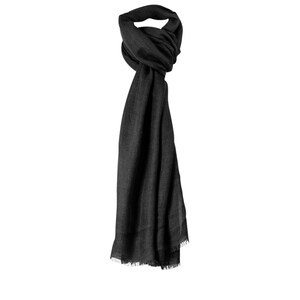 EgotierPro 37039 - Viscose Foulard with Spike Design SPIKE Black