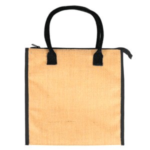 EgotierPro 37042 - Jute Cooler with Long Cotton Handles INDIGENE