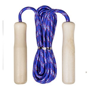 EgotierPro 38052 - Wooden Handle Jump Rope for All Ages JUMP