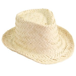 EgotierPro 38054 - Unisex Short Brim Wicker Hat JAMAICA White