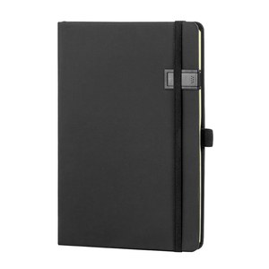 EgotierPro 38509 - A5 Notebook with PU Cover, USB 16GB STOCKER