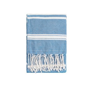 EgotierPro 39000 - Fouta Style Pareo Towel, 90x180cm, Cotton-Polyester ZANZIBAR