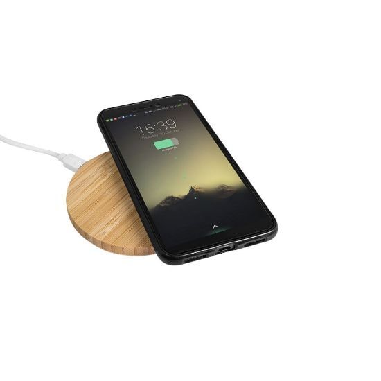 EgotierPro 39540 - Bamboo Wireless Charger 5W with NTC GROVE