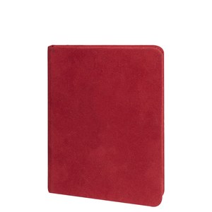EgotierPro 39549 - Velvet Cover Notebook with 80 Lined Sheets VELVET Red