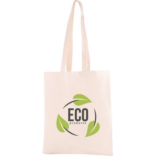 EgotierPro 50012 - Cotton Canvas Bag with Long Handles
