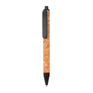 EgotierPro 50014 - Cork Body Pen with Wheat Fiber Parts SWEDEN Black