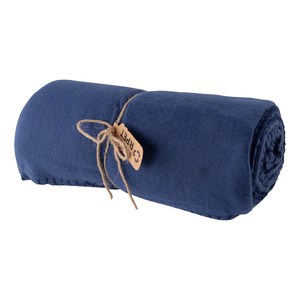 EgotierPro 50650 - Polar Fleece Blanket, 160x120cm, 30% RPET Blue