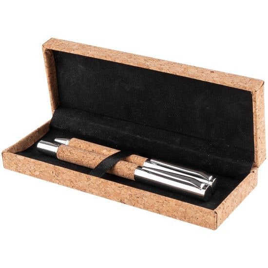 EgotierPro 52580 - Cork & Metal Pen and Roller Set KANDER