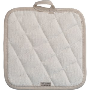 EgotierPro 53008 - Recycled Cotton Pot Holder with PPE CAKE Natural