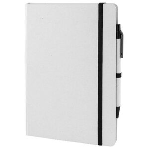 EgotierPro 53536 - A5 Notebook with Recycled Pen & Band MIRAKA