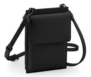 BAG BASE BG767 - BOUTIQUE CROSS BODY PHONE POUCH Black / Black