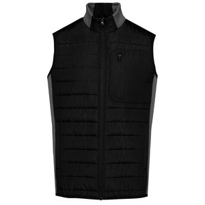 Kariban K6170 - Men's bi-material bodywarmer Black/Dark Grey Heather