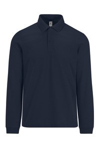 B&C CGPU427 - MY POLO 210 Men’s long sleeves Navy