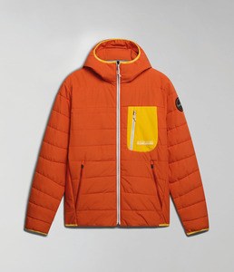 NAPAPIJRI NP0A4HPO - Huron Foldable Down Jacket Orange Burnt
