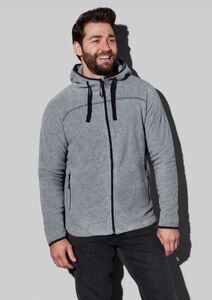 Power Fleece Cardigan Hooded for men Stedman