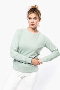 Kariban K481 - Womens organic round neck sweatshirt with raglan sleeves