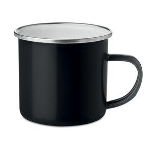 GiftRetail MO9756 - PLATEADO Metal mug with enamel layer