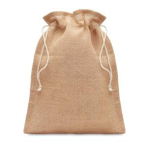 GiftRetail MO9928 - JUTE SMALL Small jute gift bag 14 x 22 cm