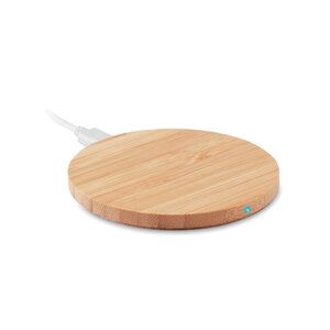 GiftRetail MO6924 - RUNDO LUX Bamboo wireless charger 15W