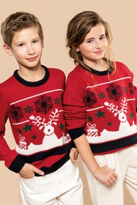 Kariban K9012 - Kids’ crew neck Christmas jumper