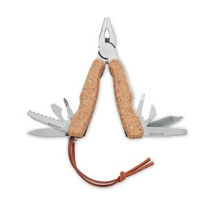 GiftRetail MO6958 - PLIERKORK Multi tool pocket knife cork