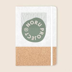 EgotierPro 38552 - A5 Notebook with PU Cork Cover BOUND