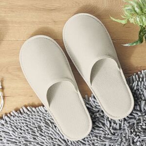 EgotierPro 39043 - Cotton Slippers with 5mm Thick Sole FLEMING