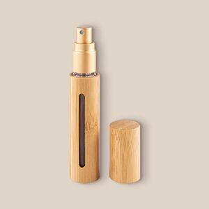 EgotierPro 52503 - Bamboo Glass Perfume Atomizer, 10ml RHIN